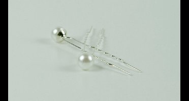 Haarpinnen parel wit