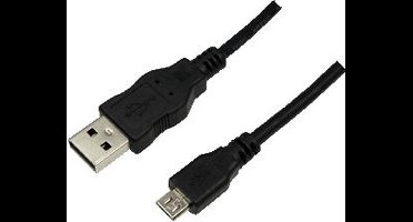 Logilink - USB 2.0 A Male naar USB 2.0 Micro Male - 1 m
