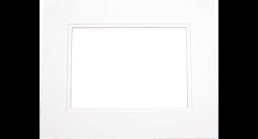 Passepartout Dubbeldik Wit/Wit 27,9x35,6cm (10 stuks)