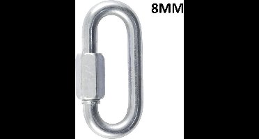 Quick link - 8 mm - gegalvaniseerd - schroef lock - 4 stuks