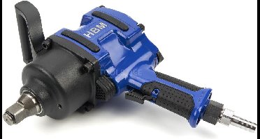 HBM Professionele Pneumatische Slagmoersleutel 1800 Nm 3/4 inch 6,3 bar 583 l/min Antisliphandgreep 253 mm BSP 1/2