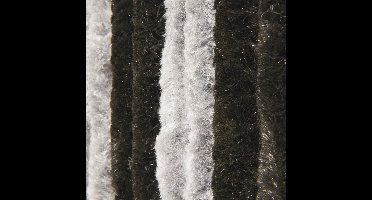 Vliegengordijn-kattenstaart- 90x220 cm zwart/grijs duo in doos