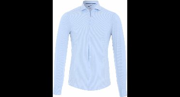 Pure H.Tico The Functional Shirt Strepen Blauw - Maat 42 - Heren - Overhemden Formeel