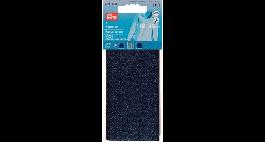 PRYM VERSTELSTUK, DONKER JEANS, OPSTRIJKBAAR 12X45CM, PER STUK.
