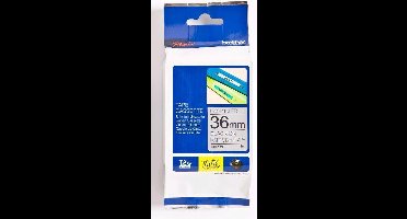 Brother Matt Laminated Labelling Tape - 36mm, Black/Silver