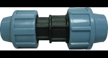 Unidelta Verloopkoppeling PP 32 mm x 25 mm knel 16bar zwart/blauw DVGW/KIWA/WRAS