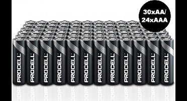 Procell 54-pack -  30x AA & 24x AAA - Batterijen - AA batterijen - AAA batterijen -
