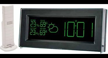 Weerstation - Radio gestuurde klok - Datum - Weersvoorspelling/omstandigheden - Wekkerfunctie- Technoline MA 10901