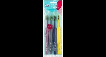 Tepe Color Compact Toothbrush - 4 Pcs - Extra Soft