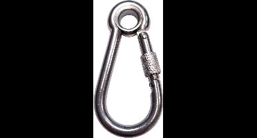 Seilflechter - Karabijnhaak - Borgmoer - Oog - RVS A4 - Maat: 100 x 10