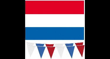 Haza - Nederlandse vlaggen feestversiering set 4-delig - Holland supporters