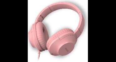 Qware Sound - Koptelefoon Kinderen – Koptelefoon Volwassenen - Koptelefoon Bedraad - Wired - Kabel - Headphone - Roze