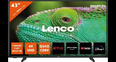 Lenco LED-4353BK - 43" 4K Android Smart TV - Zwart