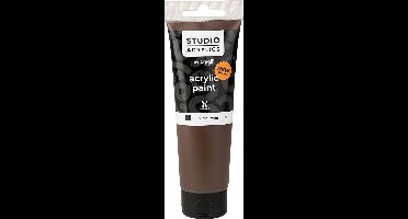 Acrylverf – Bruine Verf – Acrylaatverf – Acrylic paint – Hobbyverf – Knutselen en Verven – Sneldrogend – Burnt Umber (#69) – Bruin – Dekkend – Creall Studio – 120 ml