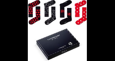 McGregor Sokken Dames | Maat 36-40 | Love Giftbox | Zwart Cadeau voor vrouwen/Sokken Giftbox/I LOVE YOU