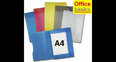 5 x Elastomap Office Basics - A4 - translucent PP - gemengd