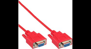 Premium seriële RS232 null modemkabel 9-pins SUB-D (v) - 9-pins SUB-D (v) / gegoten connectoren - 3 meter