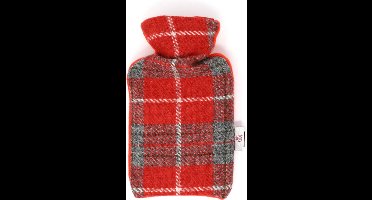Kruik Rood Grijs - 500 ml - Harris tweed - Handgemaakt in Schotland - Caroline Wolfe Murray