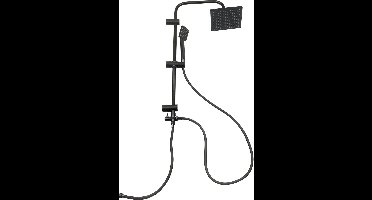 Niceey Doucheset - Regendouche - Handdouche - Verstelbaar - Vierkant - Mat Zwart