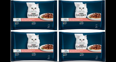 4x Gourmet Perle - Mini Filets in Saus - Kattenvoer - 4x85g
