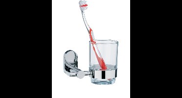 Lucido Tandenborstel Houder met Wandbevestiging - Zilver - Kela