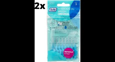 TePe Ragers Blauw 0,6mm - 2 x 8 stuks - Voordeelverpakking