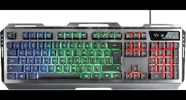 Keyboard and Mouse Trust GXT 845 Tural Black Spanish Qwerty