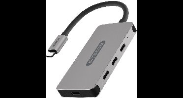 Sitecom - Usb hub - Usb c hub - USB-C to USB-C & Power delivery hub 4 Port