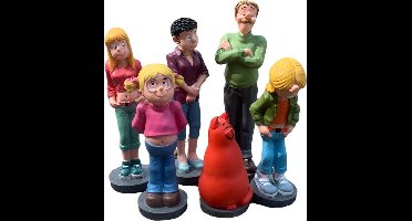 Comansi Jan Jans en de Kinderen speelfiguren set - Rode kater & 6 figuren