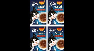 4x Felix - Countryside Selectie - Kattensoep - 6x48g