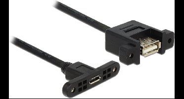 Delock - USB 2.0 A Female naar USB 2.0 Micro Female - 1 m