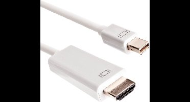 Mini DisplayPort 1.1 naar HDMI 1.3 kabel (Full HD 1080p) / wit - 3 meter