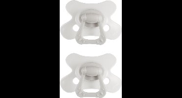 Difrax Natural Fopspeen - 18+ Maanden - Lichtgrijs - 2 Stuks