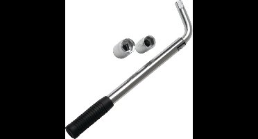 All Ride Wielmoersleutel met 2 Losse Dopsleutels - 17/19 MM - 21/23 MM - Universeel - Telescopische Steel - Chroom Vanadium - Wielsleutel Set 3 Stuks