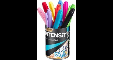 Viltstift bic intensity rond m assorti | Pot a 10 stuk | 10 stuks