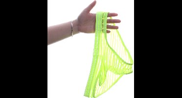 Transparante Spandex Onderbroek - Penisfunctie - Lingerie voor heren - Slip - Zwart