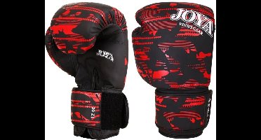 Joya Camo V2 Kickbokshandschoenen PU - Zwart/Rood - 14 oz.