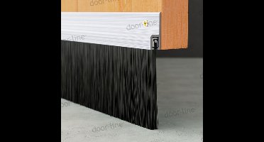 Stripborstel met h-profiel | Voor afdichting van kieren, recht profiel | Lengte: 1000 mm | Zichtbare haarlengte: 75 mm | Totale hoogte: 109 mm