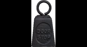 Esschert Design Deurstopper gewicht gietijzer - zwart - B6,5 x H14 cm - Deurstop/deurvastzetter