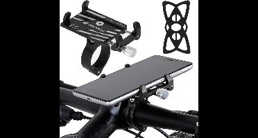 Springos Fiets Telefoonhouder - Verstelbaar - Stevig - Zwart
