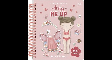 Little Dutch sticker- en aankleedboek Dress me up Rosa & Friends - Bambolino Toys cadeau tip