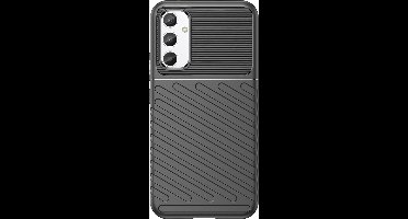 Just in Case hoesje geschikt voor Samsung Galaxy A34 - Siliconen Hoesje met Grip - Zwart