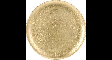 Excellent Houseware kaarsenbord/onderbord - goud - kunststof - D33 cm