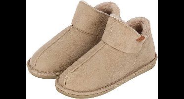 Apollo - Home Boots Dames - Suede - Sloffen dames - Pantoffels dames - pantoffels - sloffen dames harde zool