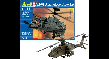 Revell Modelbouwpakket Militaire voertuigen - 04046 AH-64D Longbow Apache Plastic - 1:144 - Modelbouw