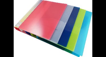 EXXO-HFP Stevige Ringband - A4 2-D Ring 25mm - Assorti kleuren - 1 stuk