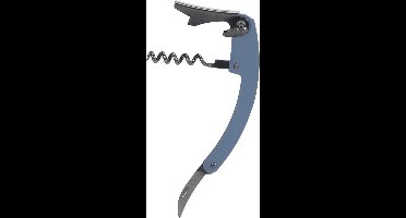 Excellent Houseware flesopener/kurkentrekker - kelnersmes - blauw