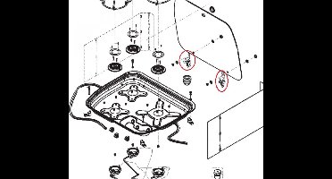 Dometic CE99-ZF460 Kit Scharnier Compleet (2pc)