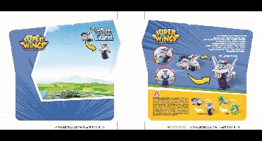 Super Wings Transform-A-Bots 2Pk (Mira&Paul)