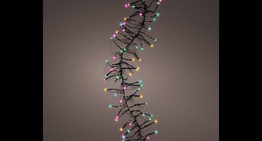 Lumineo - LED cluster l600 cm zwrt/soft mlt kerst